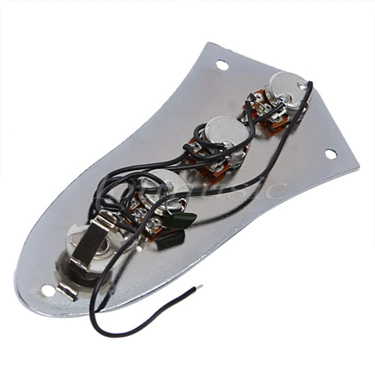 Пластина управления басами Jazz проводная хромированная гитара для электрогитары