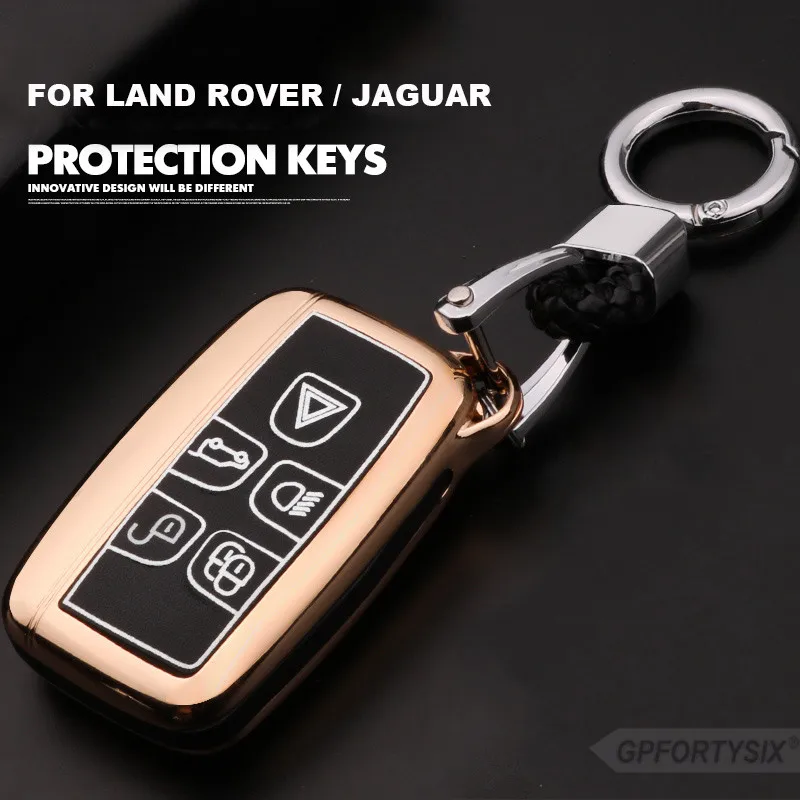 Светящийся кожаный чехол для автомобильных ключей из цинкового сплава чехлы Land