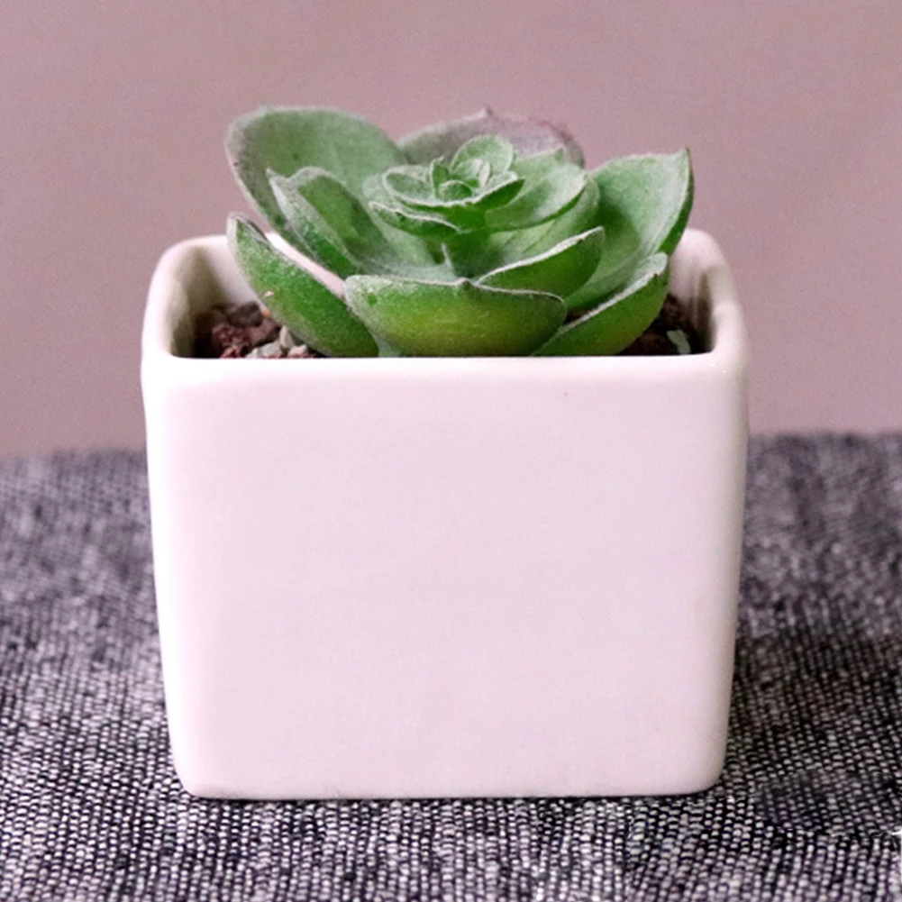 Пейзаж керамический горшок Квадратный бонсай для рабочего стола подарок