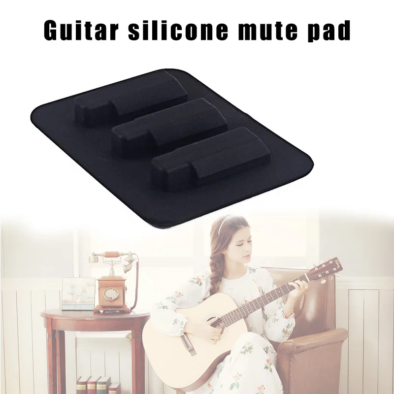 Newly Ballads Acoustic Classical Guitar Mute Pad Silicone Practice Silencer Musical Instruments Parts BFE88 | Спорт и развлечения
