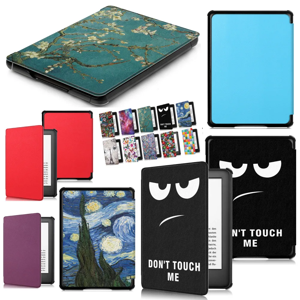Folio PU Leather Skin Magnet Shell Funda Case For Amazon All-new Kindle 2019 658 10th 6&quot E-book Smart Cover Capa Coque | Компьютеры и