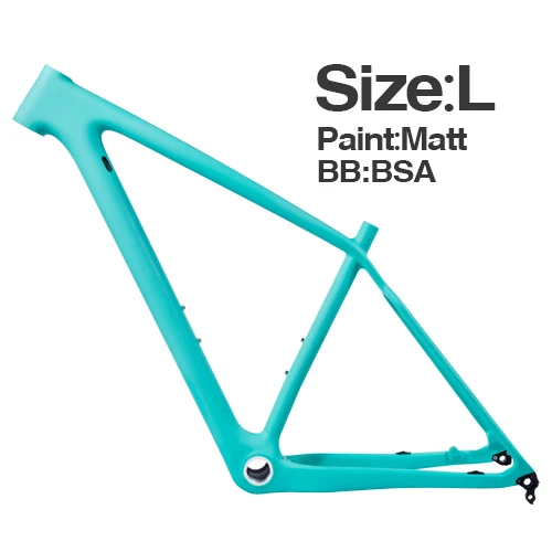 L Green Matte Новая 29 дюймовая углеродная рама для велосипеда 148*12 мм MTB велосипедная рама UD матовая/глянцевая 29er S/M/L велосипедная Рама для горного велосипеда BSA - Цвет: L Green Matte