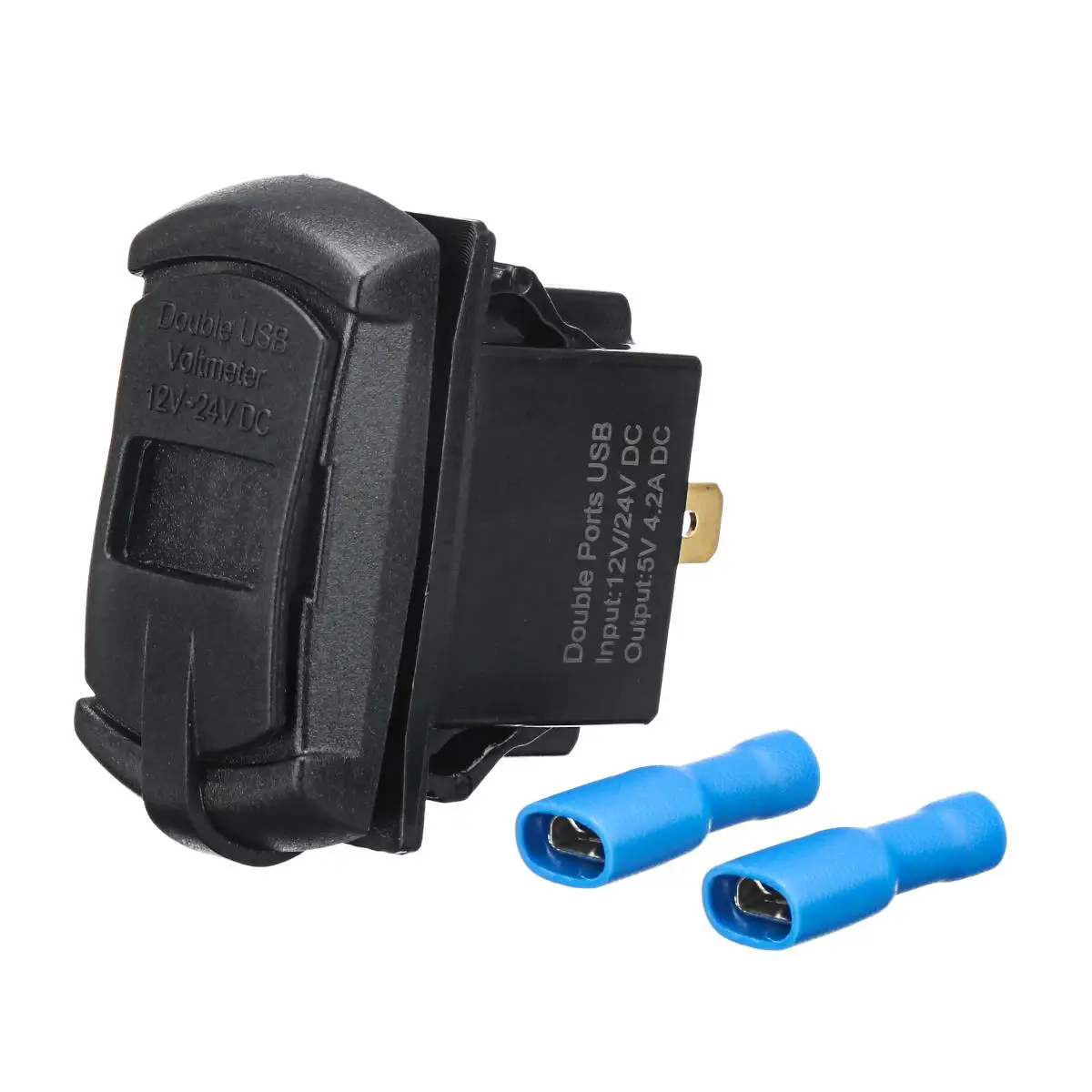 12 В синий/красный светодиодный USB зарядное устройство с подсветкой кулисный переключатель для Polaris RZR Ranger 900 1000 RZR900 Цифровой вольтметр синий светодиодный свет