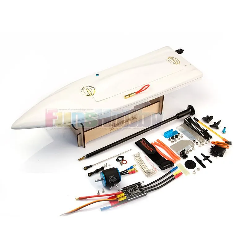 TS-0120011C Tenshock мини Mono Scord комплект из стекловолокна RC игрушечная лодка с мотором пропеллер ESC высокоскоростной пульт дистанционного управления электрический для детей и взрослых - Цвет: TS-0120011C