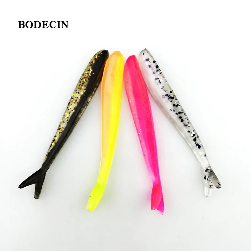 Приманка для рыбалки 12 шт. мягкие силиконовые приманки с двойным раздвоенным