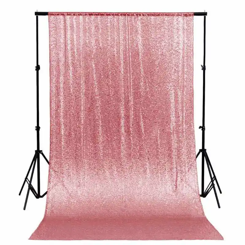 Pink Gold Золотые темно-золотые блестки фоны вечерние Свадебная фотокабина фон декор блесток шторы драпировка Светодиодная панель-629 - Цвет: Pink Gold