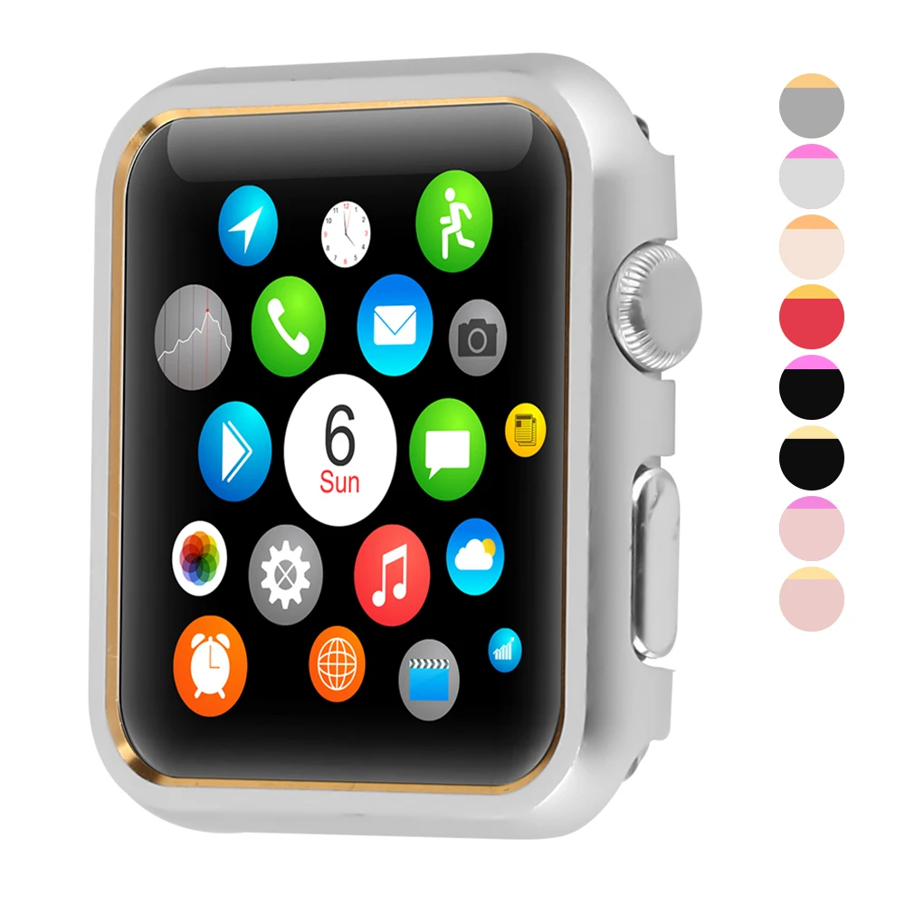 Алюминиевый Чехол защитная рамка для 42 мм Apple Watch Series 3 2 1 iwatch 38 бампер|Ремешки