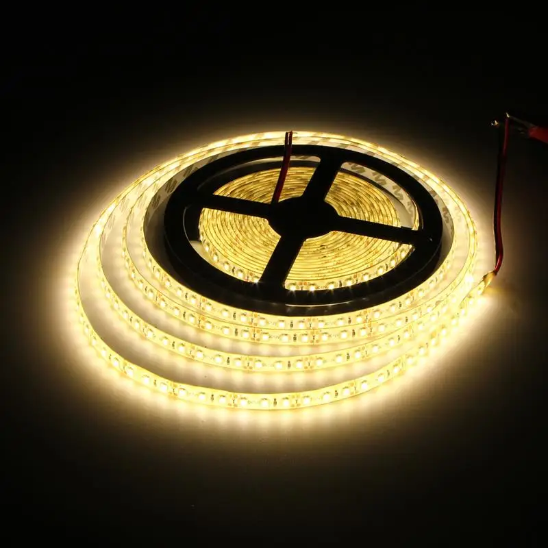 5 м водонепроницаемая светодиодная лента DC 12V 5050 RGB теплая белая синяя Красная