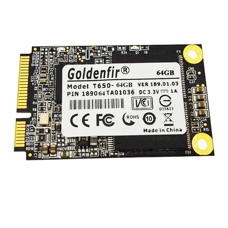 Goldenfir mSATA 64 ГБ 32 ноутбука Твердотельный жесткий диск SSD для планшетный компьютер|ssd