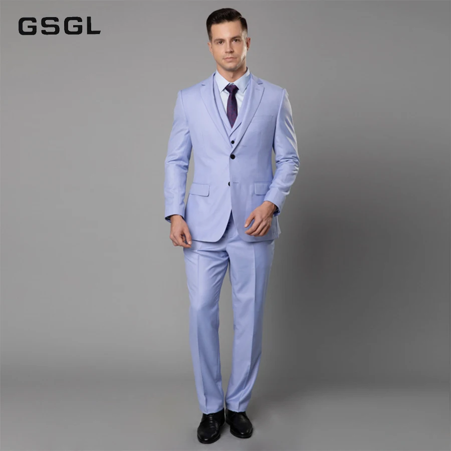 men suit 2018 summer smart casual single breasted plus size mens suits with pants prom suits men suits for wedding grey plaid