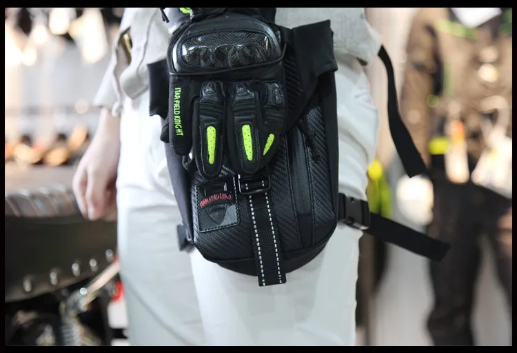 Мотоцикл Рыцарь Fanny Pack Талия ног сумка падения хип пояс бум бедра мотогонок мешок