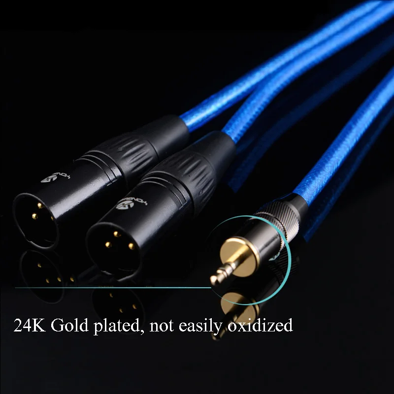 Профессиональный позолоченный коаксиальный аудиокабель WinAqum 3 5 мм 1/8 дюйма
