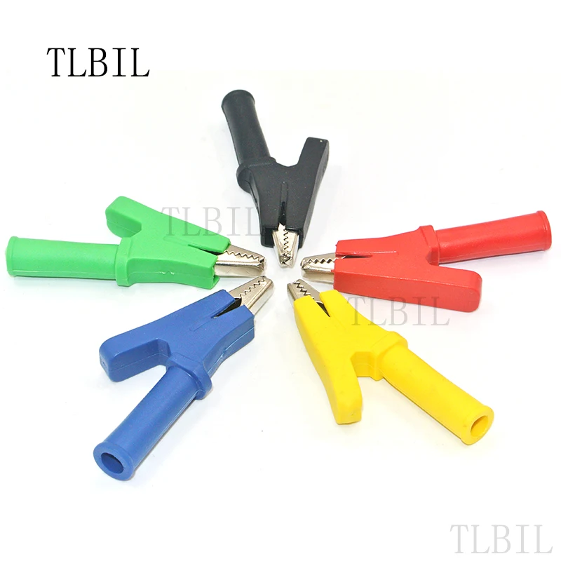 Зажим типа крокодил для мультиметра 5 цветов|Щипковые зажимы| |