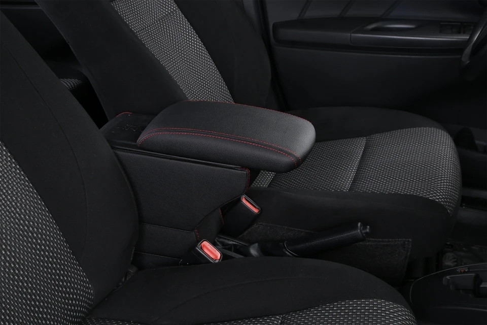 Для Kia Soul 2010 2011 2012 2013 Кожаные детали салона автомобиля Центральная консоль подлокотник коробка Авто подлокотники для хранения с USB