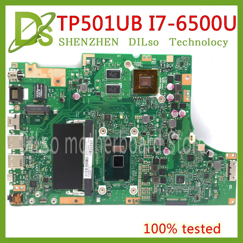 KEFU TP501UB для ASUS TP501 TP501U TP501UQ TP501UA оригинальная материнская плата ноутбука GT940M I7 6500U