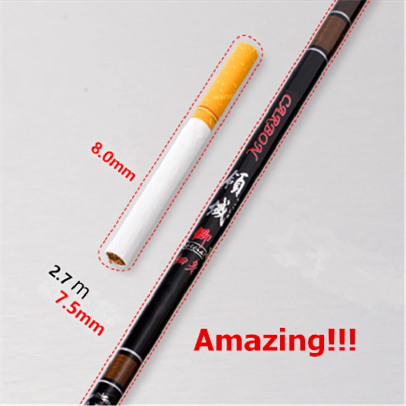3.6-5.4m Fresh Water Ultra-light Fly Fishing Rod Stream Super Light Fast Action Carbon Spinning Casting Pole | Спорт и развлечения