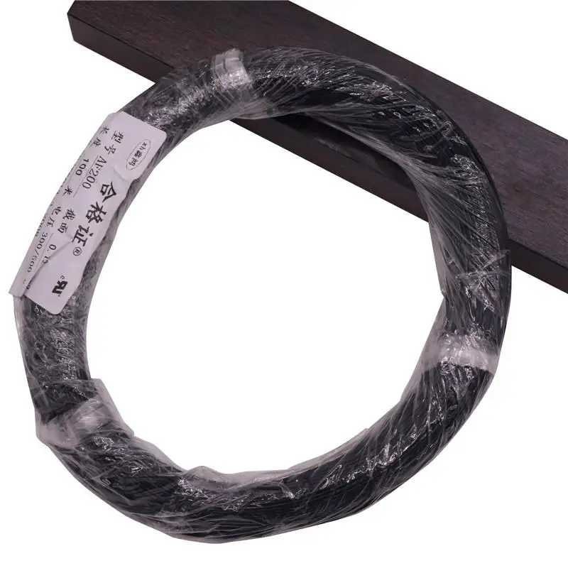 100 meters black 1 шт. 100 м* 0,8 мм 300/600 В отрицательные 65~ 200 градусов Цельсия Fep водонепроницаемый высокотемпературный провод 0,12 квадратных м - Цвет: 100 meters black
