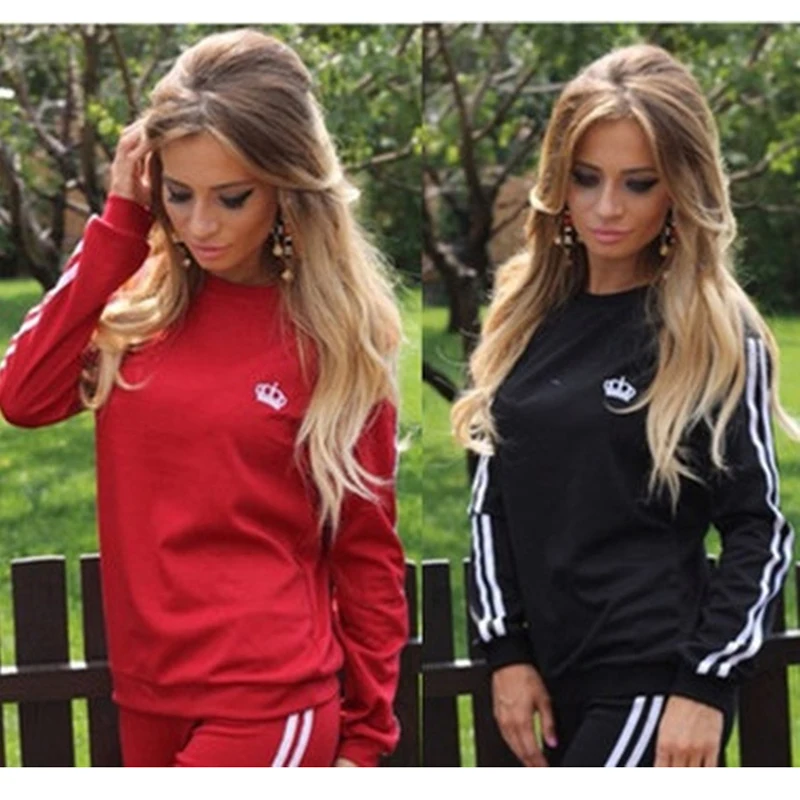 Женские спортивные костюмы ZOGAA пуловеры с длинными рукавами толстовки свитшоты