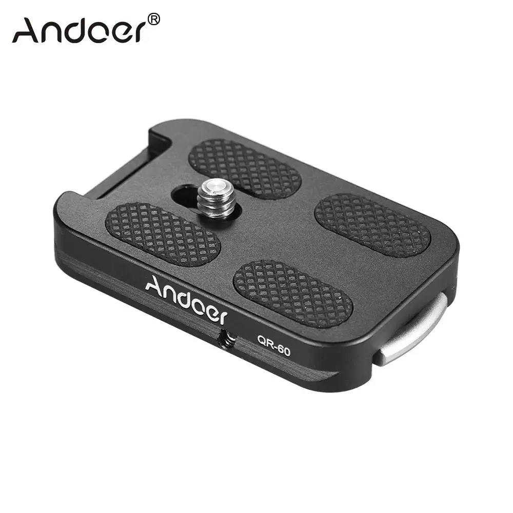 Быстросъемная пластина Andoer QR 60 1/4 &quotвинтовое крепление с петлей крепления для