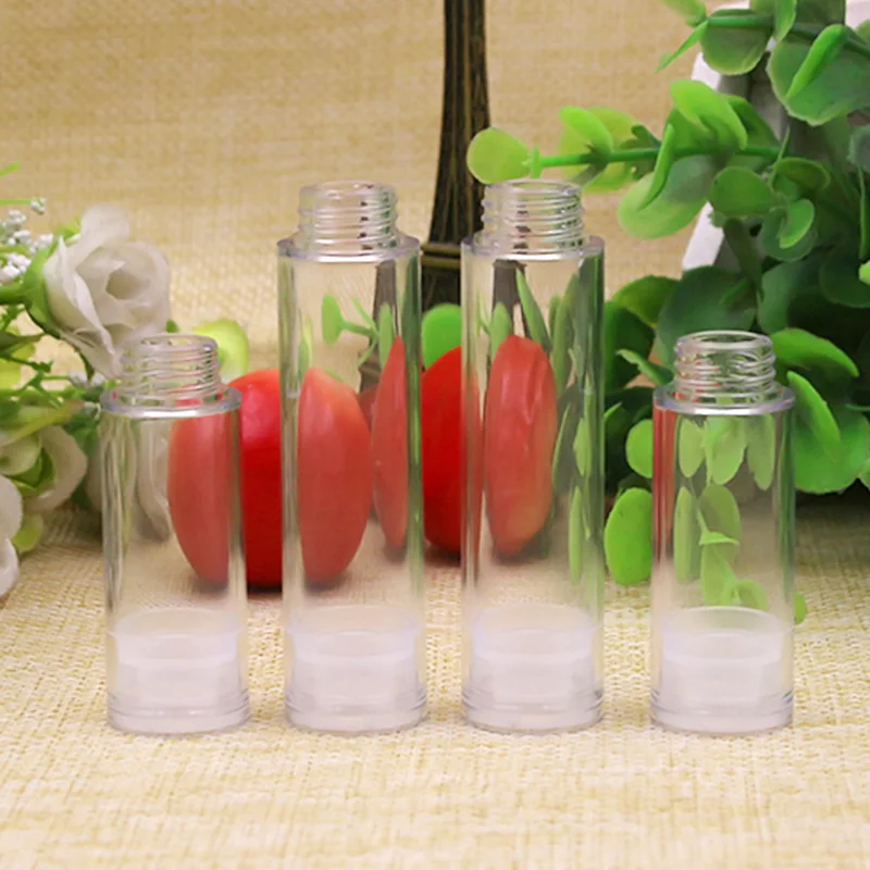 Free Shipping 5ml 10ml 15ml Plastic Airless Cosmetic Pump Bottle White Essence Eye Cream Press Bottles long mouth white | Красота и