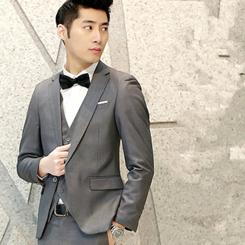 Новинка 2018 мужской модный брендовый однотонный смокинг для свадебной вечеринки