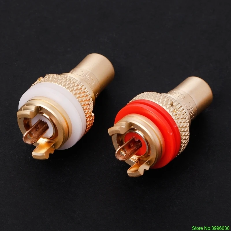 8 шт красный + белый Hi-Fi разъем RCA шасси высокое качество CMC гнездовой |