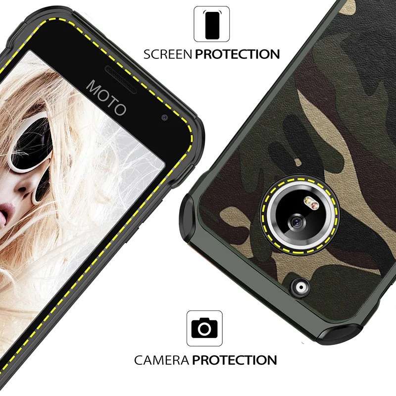 Для Motorola MOTO G6 G5 G4 Plus G3 G7 армейский Камуфляжный Защитный чехол противоударный чехол для MOTO E4 Plus Z2 Play E5 Play Fundas