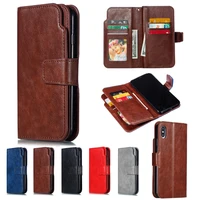 9 card slots leather wallet phone case for iphone 12 pro max 12 mini se 2020 11 pro max xs max xr x flip magnetic flip book case