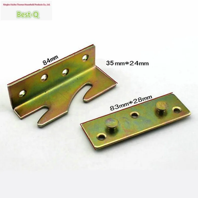 Free shipping Thick bed Corner Bed connector bed hinge angle link accessories hardware BUCKLE