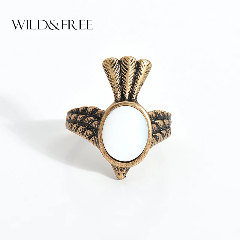 Нового дизайна Винтажные женские ботильоны Стиль птица Форма кольца ювелирные