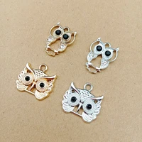 10pcslot fashion owl cat charms gold silver tone alloy pendant fit necklaces bracelet diy fashion jewelry accessories yz328