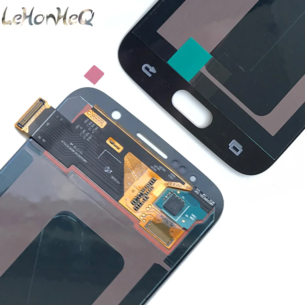 AMOLED ЖК-дисплей с ожогом shadown для samsung Galaxy S6 G920 G920f G920fd кодирующий преобразователь
