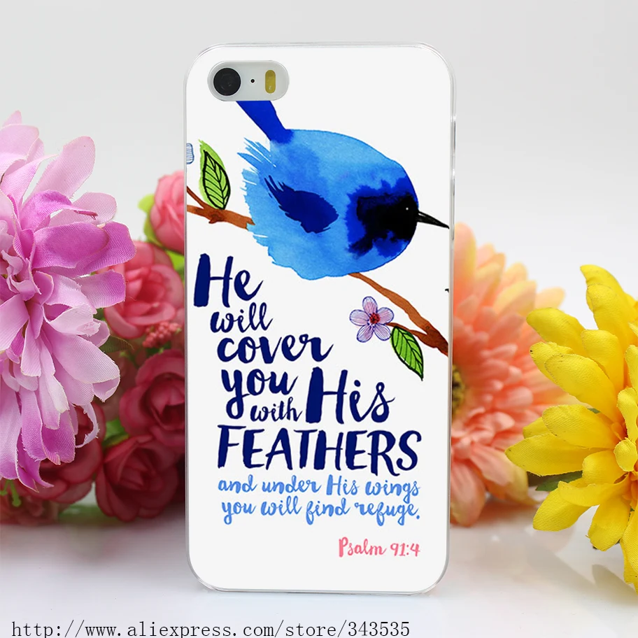 301OP HE_WILL_COVER_YOU_BIRDIE_01 Жесткий Прозрачный Чехол для iPhone 4 4S 5 5S 5c SE 6 s и 7 плюс |