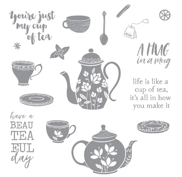 Teacup прозрачные штампы/силиконовые уплотнения для DIY скрапбукинга