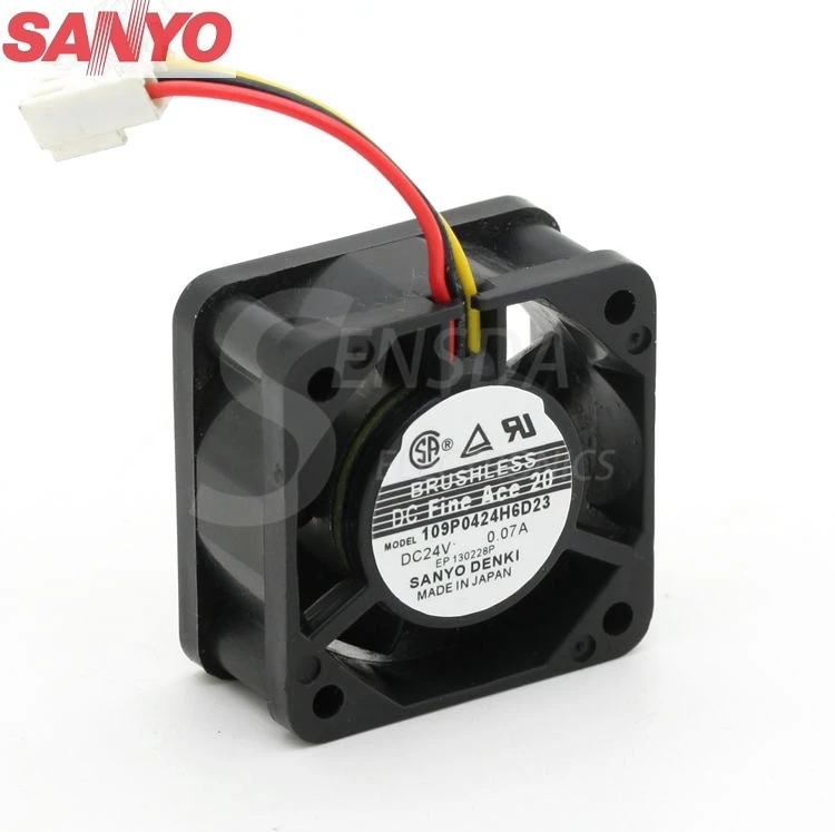 Осевой вентилятор для сервера Sanyo 109P0424H6D23 40 мм 4 см DC24V 0.07A 40*40*20 мм|axial fan|server fandrive fan |