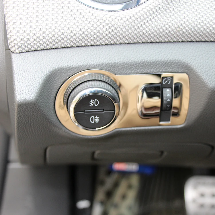 Украшение для переключателя фар из нержавеющей стали накладка наклейка чехол