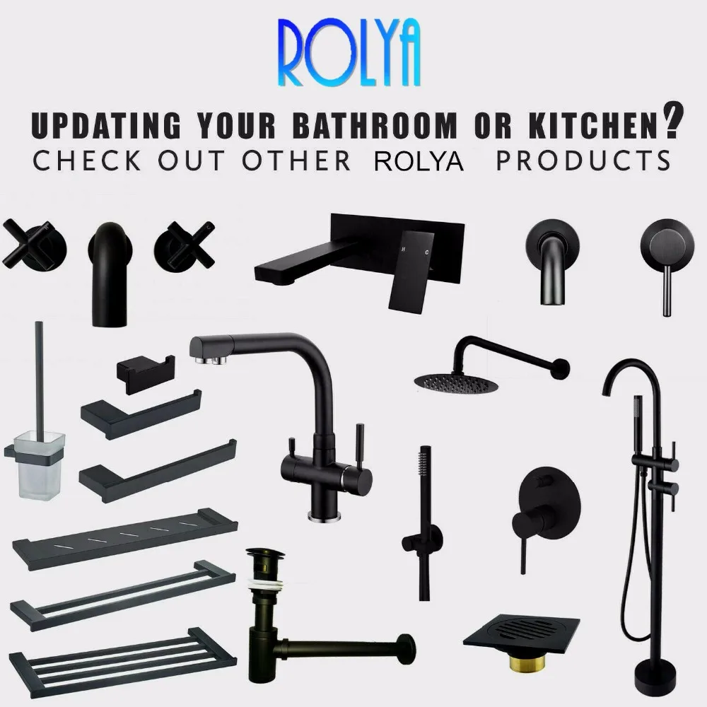 Настенный матовый черный смеситель для раковины кран настенный Набор смесителей