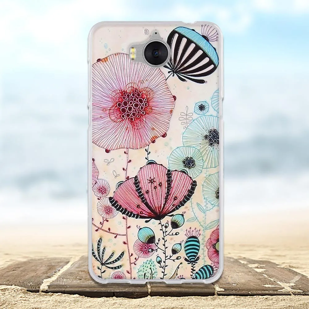Для Huawei Y5 2017 чехол Роскошный мягкий Силиконовый ТПУ Fundas Coque для Y6 телефона 3D