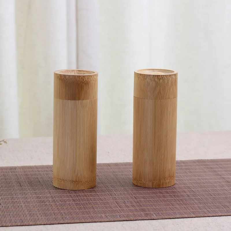 Банки для чая из бамбука 6 х16 см | Дом и сад