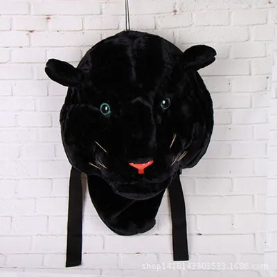 Популярный рюкзак 2018 года с объемной головой тигра плюшевый мультяшными