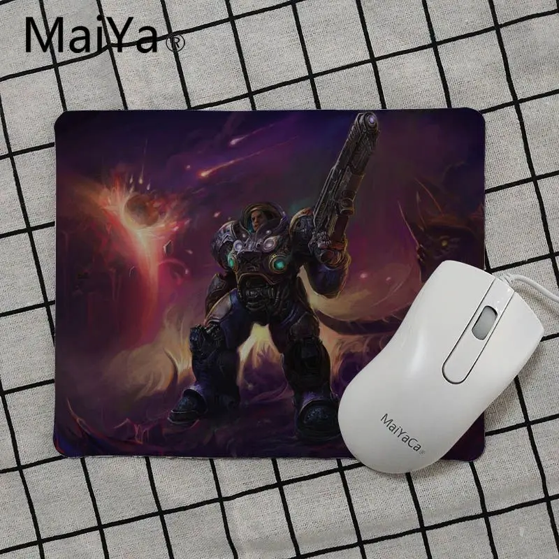 No Lock Edge18x22cm Maiya Новое поступление StarCraft компьютерные игровые коврики для мыши Гладкий блокнот для письма настольные компьютеры mate игровой коврик для мыши - Цвет: No Lock Edge18x22cm