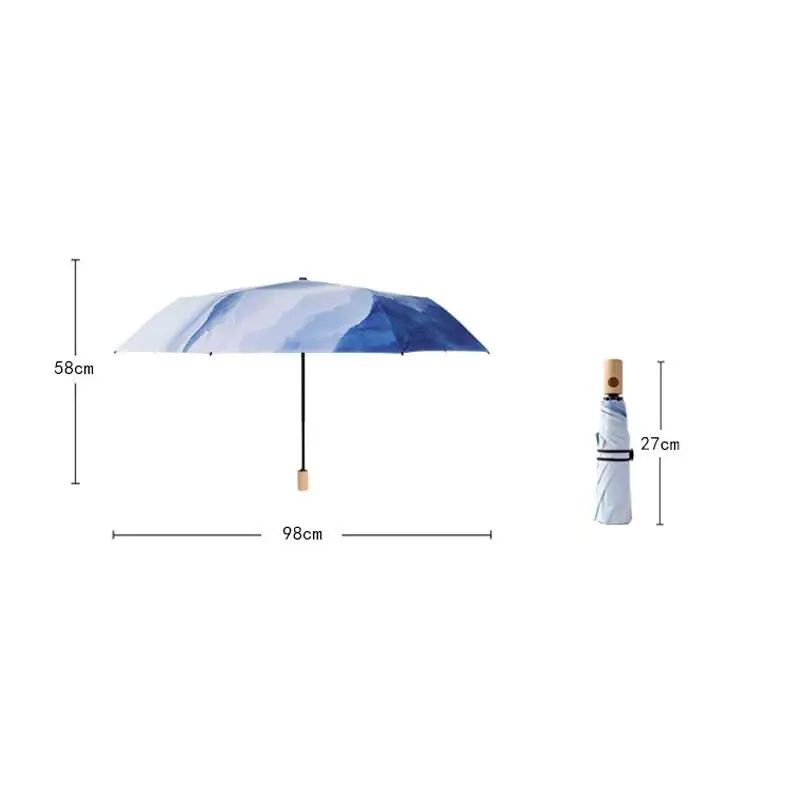 Высокое качество ветра складной автоматический зонт дождя Для женщин