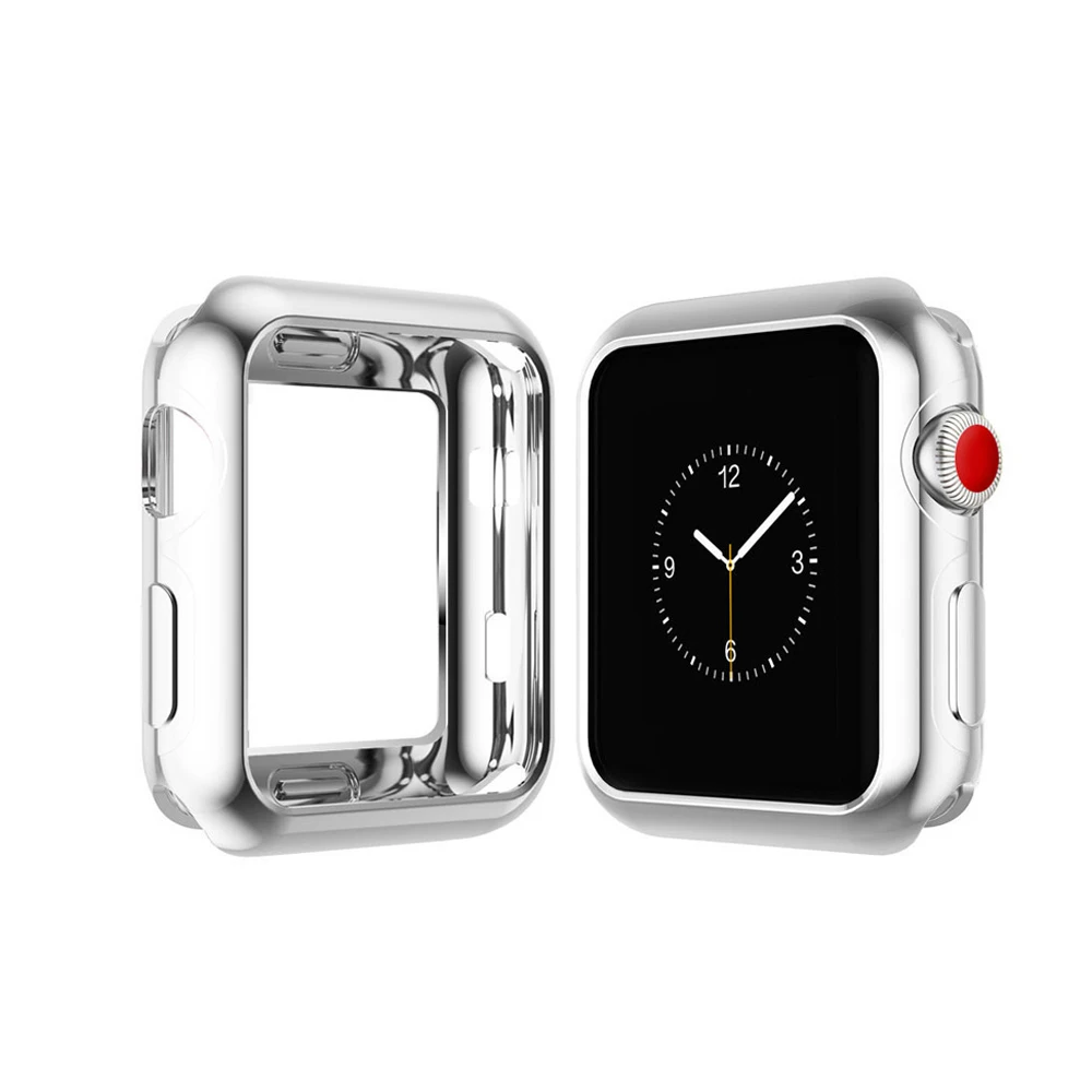 Силиконовый чехол для часов Apple watch 4 iWatch ремешок 44 мм 40 защитный запасной ТПУ