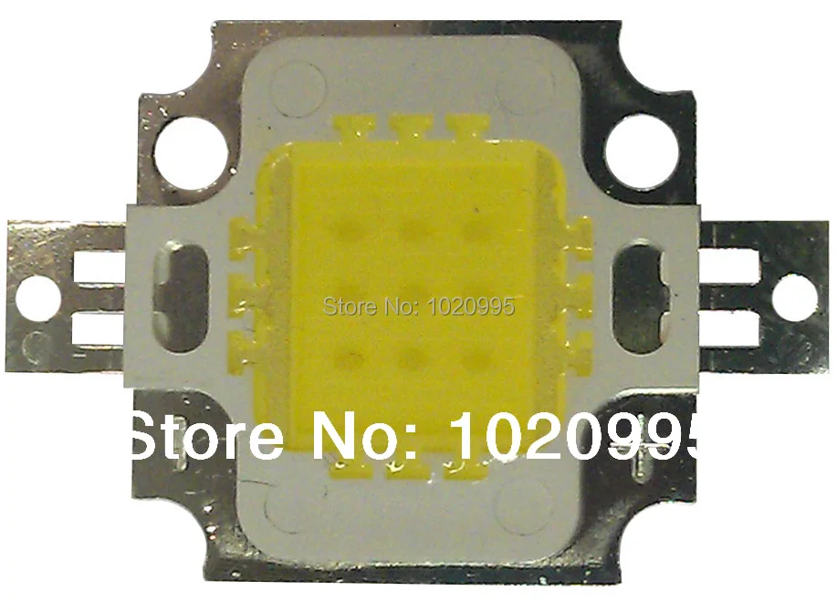20 шт./лот 10 Вт светодиодные модули высокой мощности белый 6000 6500 к 800 900 лм