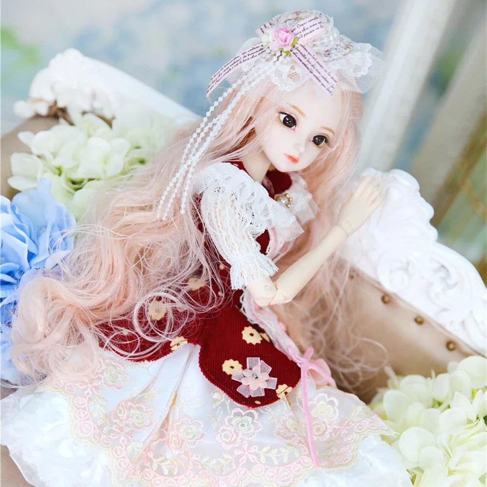 Кукла DBS 1/4 BJD Dairy Queen name by Rumia бледно розовые волосы механическое соединение тела