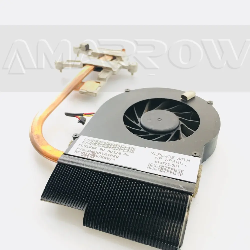 Для HP pavilion DV6 DV7 DV6-3000 DV7-4000 Охлаждающий радиатор с вентилятором 3MLX9TATP70 3MLX9TATP80 3MLX8TATP40