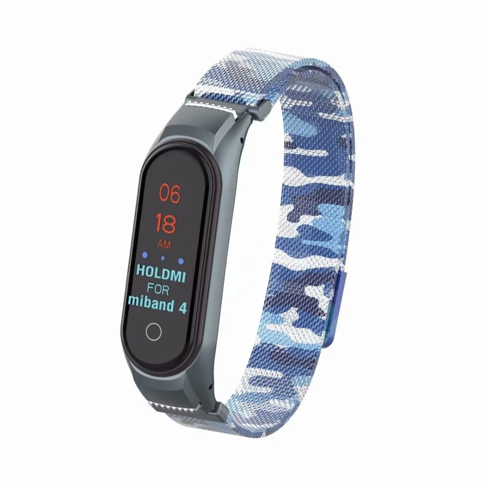 Mi lanese магнитные петли ремешок для Xiaomi mi Band 4 браслет из нержавеющей стали аксессуары для mi band 4 ремешок банда4 металлический браслет