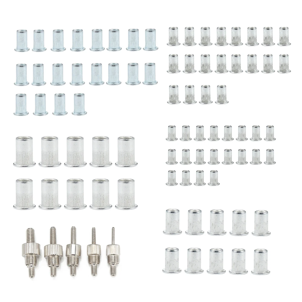 86 шт. M3 M8 клепальная гайка с заклепками набор резьбой Rive инструмент Rivnut Nutsert