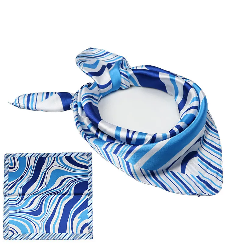 Женский Шелковый квадратный шарф в полоску деловые костюмы женский офисный