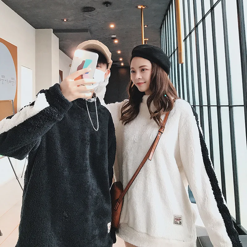 2018 зимние плюшевые утолщение теплое пальто куртки для женщин студентов